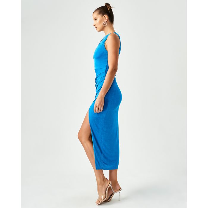 knee length dresses for ladies Rihanna Mini Dress Green Ditsy